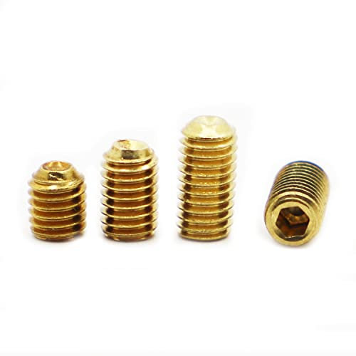 SEIDER 5–10 Stück M2 M2,5 M3 M4 M5 M6 M8 M10 DIN916 Messing Innensechskant Stellschraube Headness Madenschrauben(5mm,M2.5 10pcs)