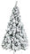 Albero di Natale INNEVATO VERDE FLOCCATO Effetto Neve LAPPONIA Abete artificiale 150 CM PINO 500 punte rami Neve finta MOLTO FOLTO stand BASE IN METALLO