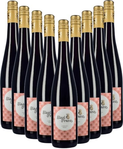 Sissi & Franz liebliches Rot Weingut Hammel Rotwein 9 x 0,75l VINELLO - 9 x Weinpaket inkl. kostenlosem VINELLO.weinausgießer