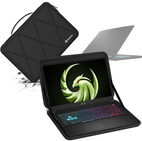 Smatree Hard Eva Schutzhülle Tasche Kompatibel für 17,3 Zoll MSI Alpha 17 B5EEK-007/B5EEK-022 Laptop, 17,3 Zoll MSI Bravo 17 C7VFK-039US Laptop Laptoptasche(X8322)