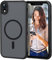 Nupcknn Funda Magnética Compatible con iPhone XR [Compatible con Magsafe][Lleno Cámara Proteccion], Carga Inalámbrica, Carcasa Antigolpes, Parte Trasera Translúcido Mate Antiarañazos Carcasa