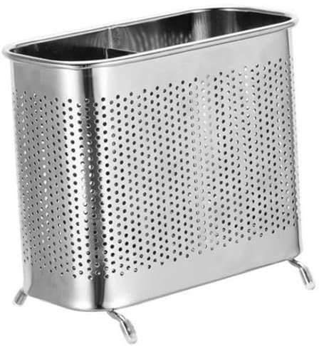 OUNONA Stainless Steel Chopstick Barrel for Kitchen Chopstick Organizer Detachable Design Spoon Draining Holder Desktop Utensil Container