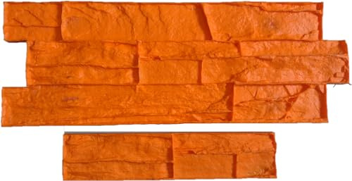 Stampo calcestruzzo stampato a tematizzazione imitazione texture Pietra Monte Blanc - Stampi in cemento stampato verticale (80 x 29 + finitura 50 x 10 cm)