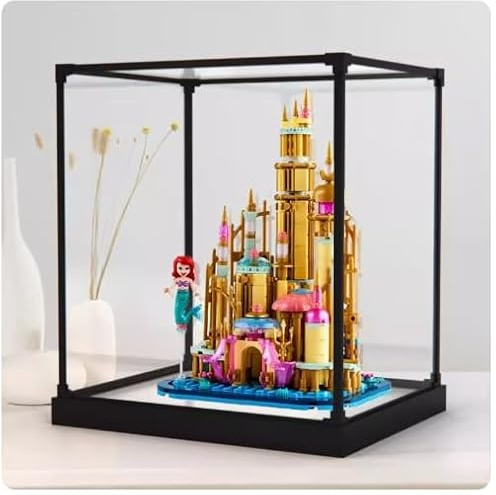 Acrylic Display Clear Collector's Box, Compatible with Lego 40708 Mini Castillo Building Block Model Dust Storage Box Display Box (Box Only) (Style 2)