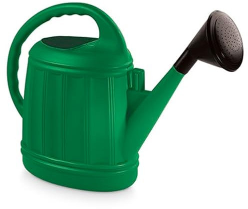 Tradineur - Regadera de plástico, Modelo Azahar, fácil llenado, Ligera y versátil, regar Plantas, Flores, Interior y Exterior, jardín, Fabricada en España (Color Aleatorio - 12 litros)