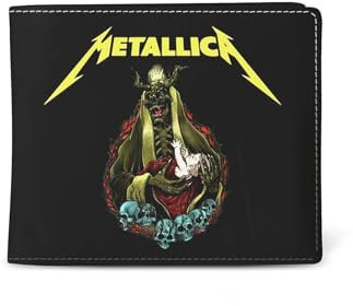 Rocksax Unisex Metallica Wallet-If Darkness Had a Son Reisezubehör-Reisebrieftasche, Schwarz