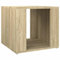 QJBSAVVA Nachtisch Zeitungsständer Nachtkästchen Nachtschrank - Nachttisch Sonoma-Eiche 41x40x36 cm Holzwerkstoff für Living Room Couch Wohnzimmer Balkon