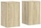 vidaXL Supports pour plantes 2 pcs chêne sonoma bois d'ingénierie, support de fleurs, support de pot, support pour plantes d'intérieur