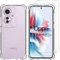 XunyLyee Funda para OPPO Reno 11F 5G/ OPPO Reno11 F 5G 6.7 con 2X Protector Pantalla Cristal Templado, Suave TPU Silicona Bumper Carcasa - Transparente