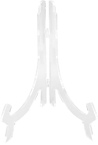 JTLB Supporto per orologio in acrilico trasparente, altezza 25 cm, per orologi da parete da 30-35 cm, stile nordico, decorazione moderna, tridimensionale, per la decorazione della casa