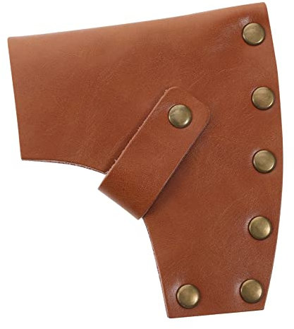 Angoily Leather Head Protective Cover for Camping Head Guard Leather for Axes for Outdoor Use and Protection