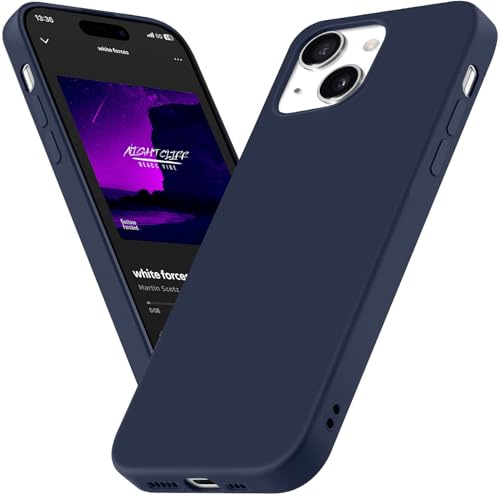 BEZ Phone Case for iPhone 15 Case, Slim Soft TPU Silicone Cover Compatible with iPhone 15, Protective Shockproof Anti-Scratch, Dark Blue Navy