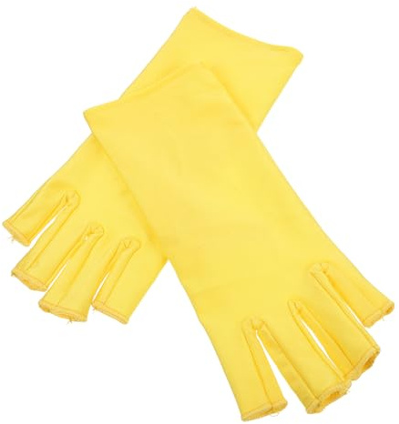 CALLARON Manikürehandschuhe Kurz Fingerlos UV Schutz Polyester Sonnenschutz für Nagelstudio und Maniküre Atmungsaktiv Hochelastisch Waschbar