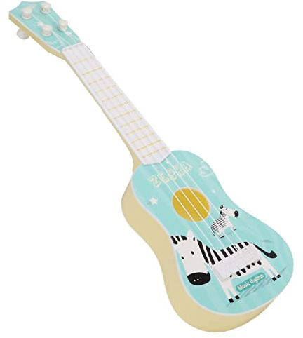 RiToEasysports Toys de Guitare Ukuléle pour Enfants, Instrument de Musique en Plastique avec 4 Cordes, Touche Douce pour Un Jeu Facile, adapté aux Enfants 3 à 8 Ans (Blue)