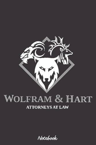 Wolfram and Hart Attorneys at Law Notebook: Matte Finish Cover, Diary, 6x9 120 Pages, Planner, Lined College Ruled Paper, Journal