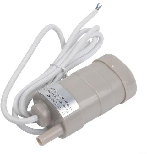 Submersible 12V Water Pump For Camper Van For Motorhome With 1500L/H Flow And 5M Max Head Plastic Build For Freshwater Environment Use