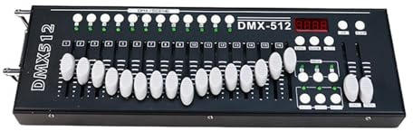 wisoolkic DJ Lichtsteuerung DMX 512 Bühnenbeleuchtungs Mischpult Konsolen Controller für professionelle Anwendungen und Events mit Moving Head Scheinwerfern