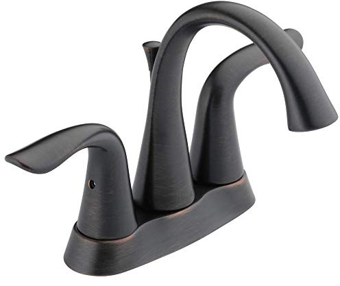 Delta 2538-RBMPU-DST Lahara Two Handle Centerset Bathroom Faucet, Venetian Bronze