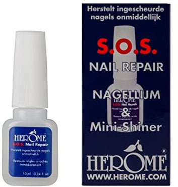 Herome SOS Colle Pour Ongles (Nail Repair) - Pour la Réparation des Ongles Fendus et Fissurés - 10ml.