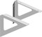 Element System 18133-00203 Triangel / Regalträger / 3 Farben / 2 Stück / weiß