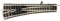 9170 N Fleischmann Piccolo (mit Bettung) Weiche, Links 111 mm 15 ° 430 mm 1 St.