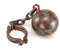 Bristol Novelty BA939 Jumbo Ball And Chain Fancy Dress Accessory, Grey, Brown, One Size