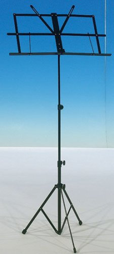 zusammklappbarer Notenständer 110 - 135 cm schwarz