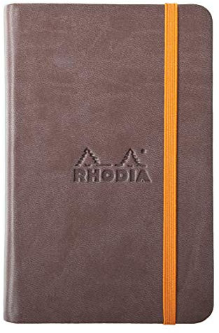 Rhodia 118643C Rhodiarama Book (A6 Notizbuch mit Gummizug, liniert, 96 Blatt) 1 Stück braun