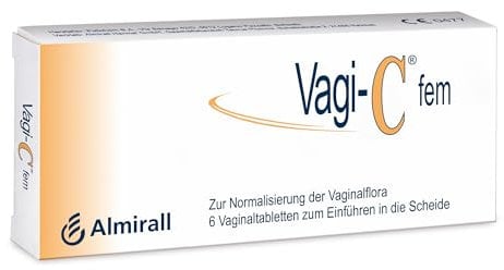 Vagi-C fem, Vaginaltabletten, Schutz und Normalisierung bei gestörter Vaginalflora, normalisiert den pH-Wert, schnell wirksam, auch in der Schwangerschaft, 6 St