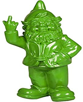 STOOBZ Nain de Jardin Coquin, modèle PP 005LI, 15 x 12 x 32 cm, pour la Maison et Le Jardin - Lime/Citron Vert, de