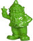 STOOBZ Nain de Jardin Coquin, modèle PP 005LI, 15 x 12 x 32 cm, pour la Maison et Le Jardin - Lime/Citron Vert, de