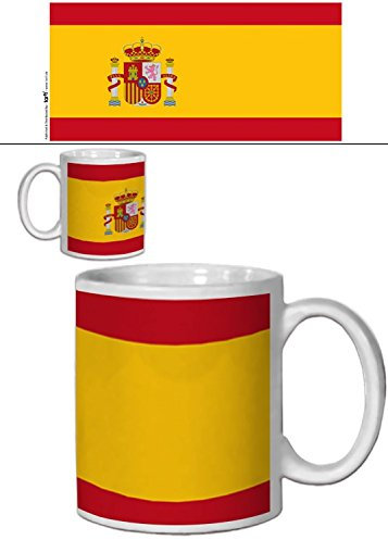 1art1 España Banderas del Mundo Taza Foto 9x8 cm