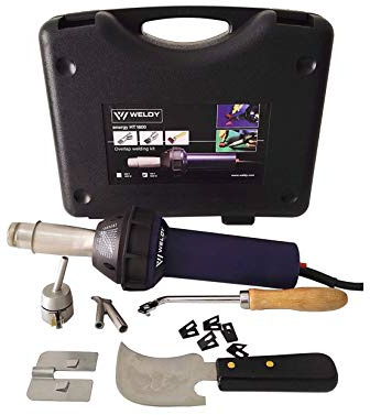 WELDY 1600W Professional Hot Air Torch Plastic Welding Gun Welder Pistol Flooring Tools Flooring Welding kit
