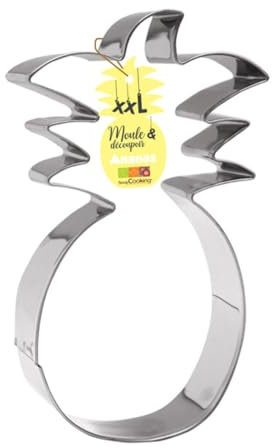 Scrapcooking 1981 Moule-Découpoir Xxl Ananas, Acier Inoxydable, Inox, 30 x 26 x 5 cm