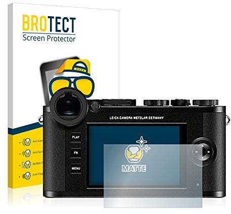 BROTECT Schutzfolie für Leica CL | 2 Stück Entspiegelnder Displayschutz Made in Germany Matte Displayschutz-Folie Anti-Reflex Anti-Fingerprint Einfache Montage