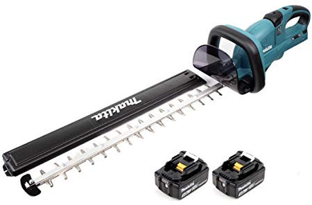 Makita DUH 551 T Akku Heckenschere 36V 550mm + 2x Akku 5,0Ah - ohne Ladegerät