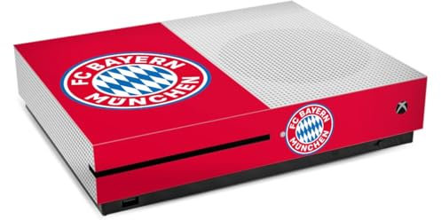 DeinDesign Skin kompatibel mit Microsoft Xbox One S Folie Sticker FC Bayern München FCB Logo
