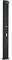 O'CLAIR Douche Solaire Droite alu Noir 28 l avec rince-Pieds et brumisateur