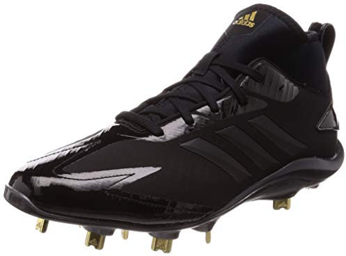 adidas Adizero Stabile Pro Mid Baseballschuhe Metall Cleats, Schwarz Schwarz Carbon, 41 1/3 EU