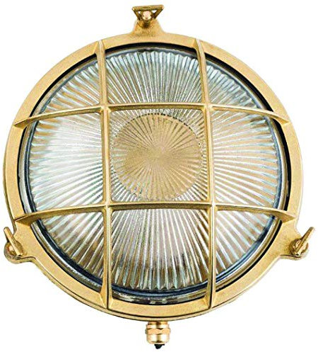 Aplique lámpara náutica en latón para pared