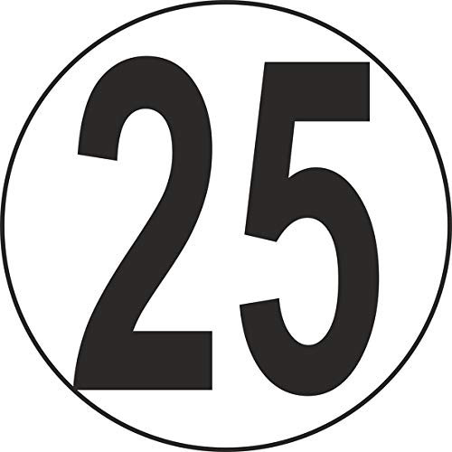 Akachafactory Aufkleber Macaron Traktor Scheibe Geschwindigkeitsbegrenzung LKW 25 km/h