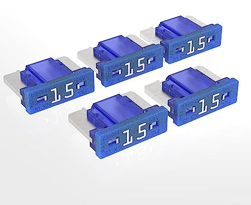 AUPROTEC Mini LP Kfz Sicherungen Flachstecksicherungen 2A - 30A Auswahl: 15A Ampere blau, 5 Stück