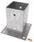 GeZu Impex® Post base 81 x 81 mm Hot Dip Galvanised fence support brackets deck holder pergola pavilion base bolt down shoe