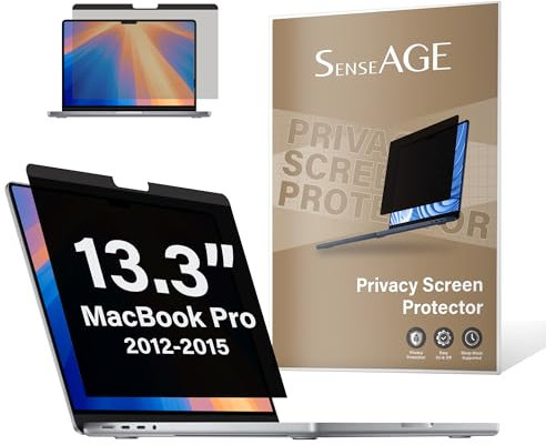 SenseAGE Magnetischer Blickschutzfilter für MacBook Pro 13 Zoll (2012-2015), Anti-Spy & Anti-Blaulicht Sichtschutzfolie, Laptop Privacy Screen Protector für MacBook Pro 13,3 Sichtschutz Filter
