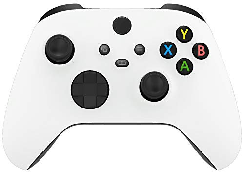eXtremeRate Coque Avant de Remplacement pour Xbox Séries X/S Manette, Coque Avant Custome pour Xbox Séries X/S, Manette Non Inclut-Blanc