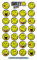 bsb Sticker - Aufkleber mit Smiley Motiv - Stickerbogen in 7,8 x 12,5 cm - kleine Aufkleber - smiley world - zum lustigen Verzieren