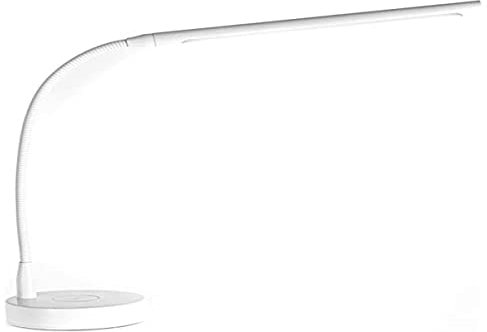 GEWA Pianolampe/Pianoleuchte/Notenpultleuchte - Berührungssensor - 39 LEDs - 3000 K - Dimmbar - 1200 Lux - USB Ladebuchse - Aluminium - Inkl. Netzteil - Farbe: Weiß Matt