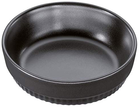 Spring 3750125112 Crème Brûlée Form Chalet, Dessert Form Ø 12 cm, Schwarz, Ofenkeramik