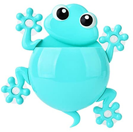 Ruluti Cartoon Zahnbürstenhalter Kinder Frosch Nette Zahnbürstenhalter Saugnapf Für Wandmontage Badezimmer