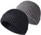 Retro Trawler Winter Beanie Hat, Unisex Fischermütze Dockermütze Rollmütze Winter Hut Baseballkappe Cappello Antivento (Z-Schwarz + Grau)